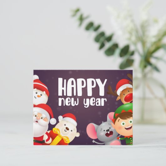 Postkarte für das neue Jahr (Stehend Vorderseite)