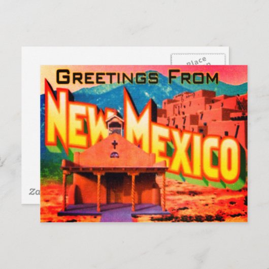 Postkarte für das neue Mexiko (Vorne/Hinten)