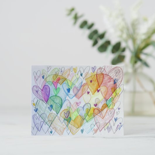 Postkarte für das öffentliche Herz (Stehend Vorderseite)