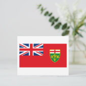 Postkarte für das Ontario-Flag (Stehend Vorderseite)