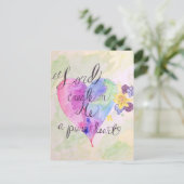 Postkarte für das reine Herz (Stehend Vorderseite)
