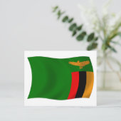 Postkarte für das sambische Flag (Stehend Vorderseite)