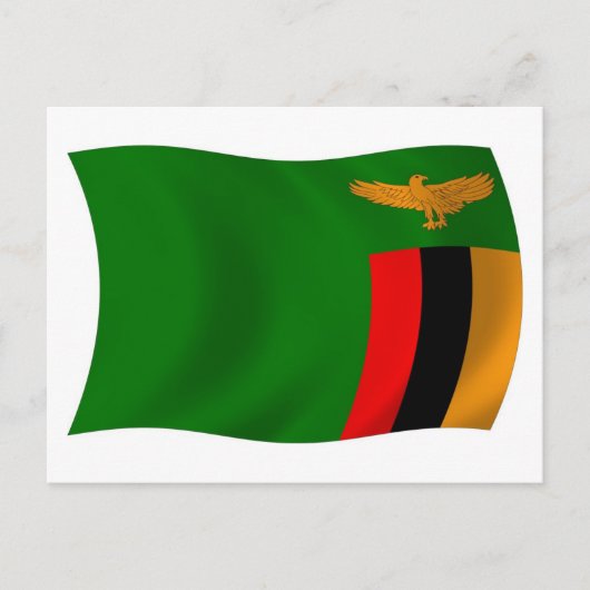 Postkarte für das sambische Flag (Vorderseite)