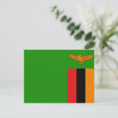 Postkarte für das sambische Flag (Stehend Vorderseite)