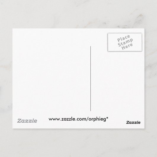 Postkarte für das schwarze Frack (Rückseite)