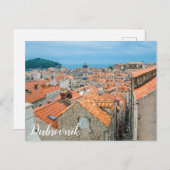 Postkarte für das Stadtzentrum von Dubrovnik (Vorne/Hinten)