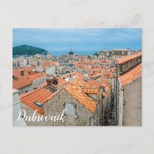 Postkarte für das Stadtzentrum von Dubrovnik (Vorderseite)