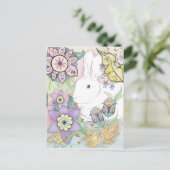 Postkarte für das Sunset Garden Rabbit (Stehend Vorderseite)