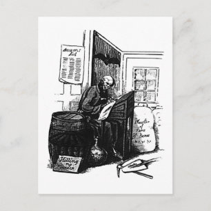 Postkarte für das Todesregister