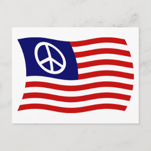 Postkarte für das US-Friedenszeichen