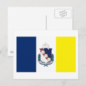 Postkarte für das Versandfeld (Vorne/Hinten)
