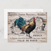 Postkarte für das Vintage Pariser Rodelland (Vorne/Hinten)