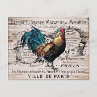 Postkarte für das Vintage Pariser Rodelland