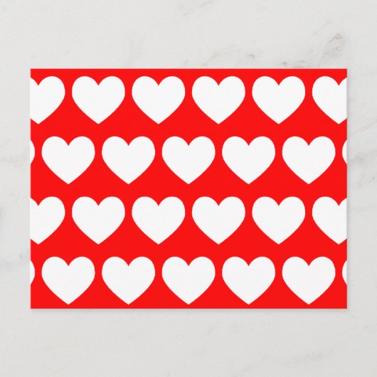 Postkarte für das weiße Herz (Vorderseite)