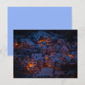 Postkarte für das Winterdorf (Vorne/Hinten)