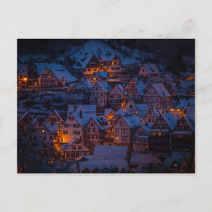 Postkarte für das Winterdorf