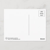 Postkarte für das Word-Pilz (schwarzer Text) (Rückseite)