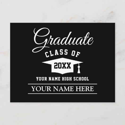 Postkarte für den Abschluss (Vorderseite)