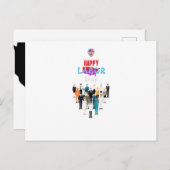 Postkarte für den Arbeitstag (Vorne/Hinten)