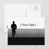 Postkarte für den beruflichen Geschäftsmann (Vorne/Hinten)