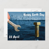 Postkarte für den Erdtag (Vorne/Hinten)