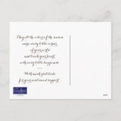 Postkarte für den Erntedank von Herbstbaumen (Rückseite)