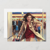 Postkarte für den Flug (Vorne/Hinten)