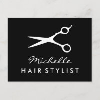 Postkarte für den Friseursalon