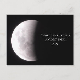 Postkarte für den gesamten Lunar-Eclipse-Sake