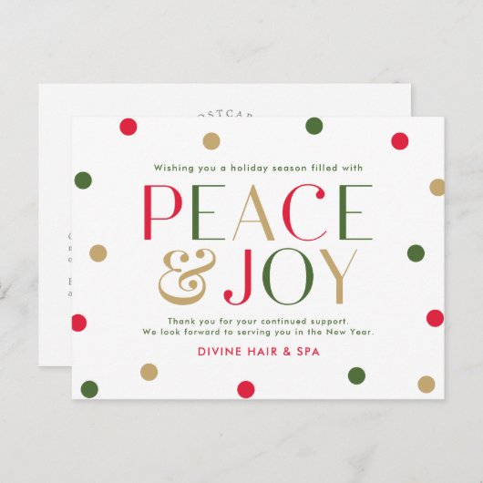 Postkarte für den Geschäftsaufenthalt in der Saiso (Vorne/Hinten)