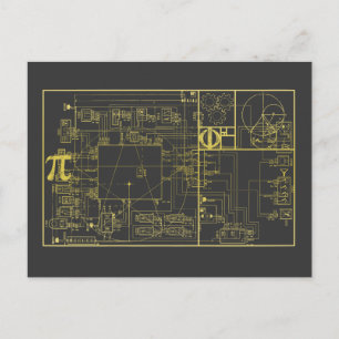 Postkarte für den Goldenen Schnitt