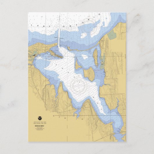 Postkarte für den Hafen von Sodus Bay NY (Vorderseite)