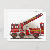 Postkarte für den Haken- und Ladenfeuer (Vorne/Hinten)