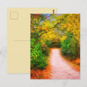 Postkarte für den Herbstweg (Vorne/Hinten)