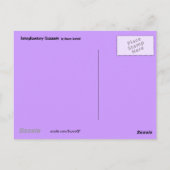 Postkarte für den interplanetarischen Verkehr (Rückseite)