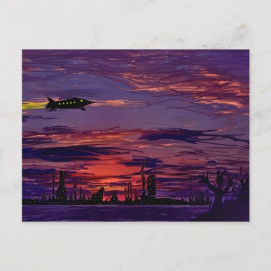 Postkarte für den interplanetarischen Verkehr (Vorderseite)