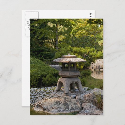 Postkarte für den japanischen Garten (Vorne/Hinten)