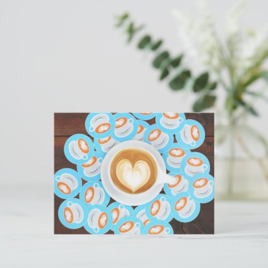 Postkarte für den Kaffee (Stehend Vorderseite)