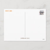 Postkarte für den Kaffeeshop (Rückseite)