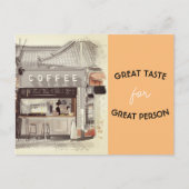 Postkarte für den Kaffeeshop (Vorderseite)