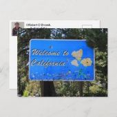 Postkarte für den kalifornischen Staat (Vorne/Hinten)