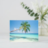 Postkarte für den karibischen Strand (Stehend Vorderseite)