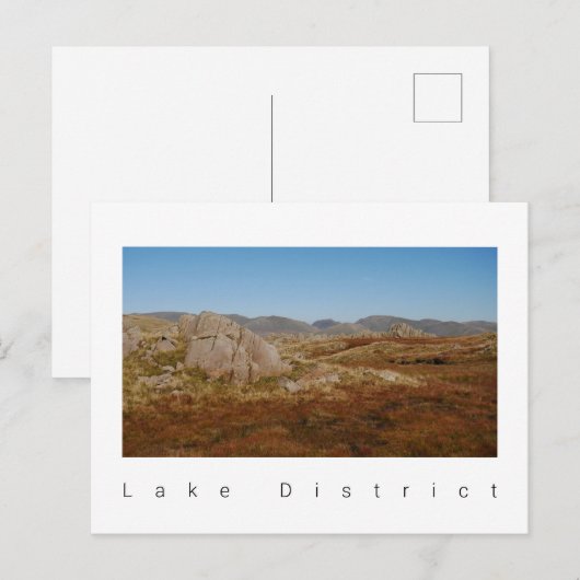 Postkarte für den Lake District (Vorne/Hinten)