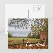 Postkarte für den Landbetrieb Connecticut (Vorne/Hinten)