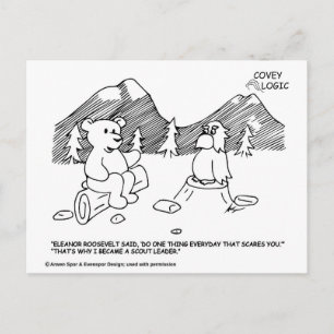 Postkarte für den Leiter des Covey Logic Scout
