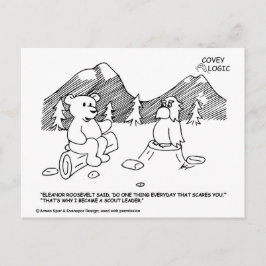 Postkarte für den Leiter des Covey Logic Scout