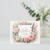 Postkarte für den Muttertag der Wasserfarbe (Stehend Vorderseite)