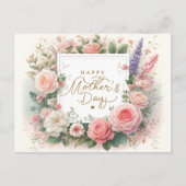 Postkarte für den Muttertag der Wasserfarbe (Vorderseite)