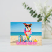 Postkarte für den nationalen Hundstag (Stehend Vorderseite)