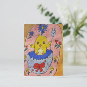 Postkarte für den niedlichen Osterkick (Stehend Vorderseite)